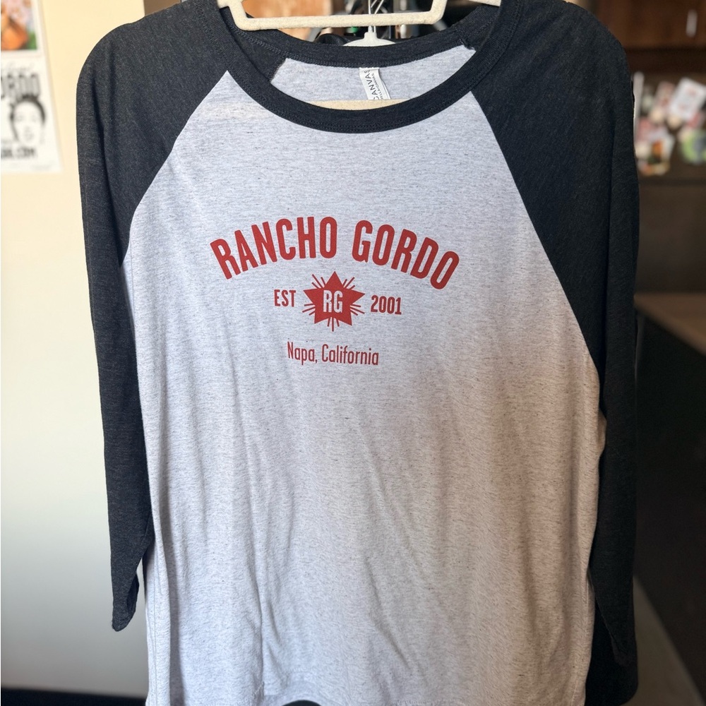 Bella Canvas Gray and Black Raglan T-Shirt